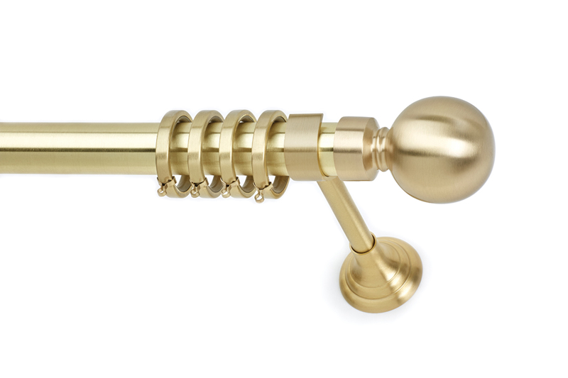 Anartisi - ΣΗΜΑΝΤΙΚΟ: Σε περίπτωση διαφοράς τιμής από το κατάστημα ισχύει παντα και μόνο η τιμή του καταστήματος Anartisi Κουρτινόξυλο Φ35 Liberty Χρυσό Σατινέ